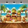 Decoración de Fondo de Banner Nuevo de Verano Transfronterizo con Vibras Tropicales de Verano para Actividades al Aire Libre Fondo de Banner Hawaiano