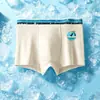 Ropa Interior para Niños, Malla de Seda de Hielo, Estilo Delgado de Verano, Estampado de Dinosaurios, Calzoncillos Tipo Boxer para Niños Medianos y Grandes, Boxer para Estudiantes