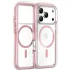 Adequado para Capa de Celular Iphone17Promax, Sucção Magnética com Airbag Transparente, Capa Protetora Anti-Queda para Celular Apple 17Pro