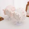 Gorro de Bebé Primavera y Otoño Transpirable para Niña Encaje Princesa Palacio Sombrero Protector Solar Meses Pequeños Niña Gorro Fetal Cálido