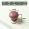 Manija de Puerta de Armario de Gabinete de Cajón de Agujero Único Colorida Original Maillard de Madera Maciza Pintada Estilo Escandinavo Retro
