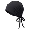 Gorra de Base Elástica con Cordón de Nuevo Estilo Transfronteriza con Protección Extendida para la Frente, Pañuelo Étnico para Mujer, Sombrero Ligero de Verano para Cubrir la Cabeza