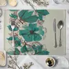 Mantel individual para mesa de comedor con estampado de flores Mantel europeo suministros de cocina Posavasos occidental LOGOTIPO