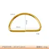 Accesorios para Bolsas Exterior Mascota Metal Anilla en D Semicircular Hebilla de Forma D de Aleación Accesorios de Ferretería DIY Hebilla de Forma D Hebilla Semicircular