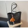 Bolsa Grande Portátil Retro Europeia e Americana Transfronteiriça Feminina 2024 Nova Moda Tendência Bolsa de Ombro Tote Bolsa Texturizada Versátil