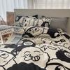 Conjunto de Cama de Dormitório para Estudantes Universitários Três Peças 100% Algodão Algodão Puro Lençol Capa de Edredom Colchão Cama de Solteiro Conjunto de Seis Peças