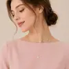 Japonés y coreano ins diseño de moda nicho gargantilla de moda elegante exquisitos accesorios collar de perlas de imitación simple para mujer