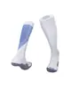 Meias de Futebol com Base de Toalha Espessa, Longas Respiráveis, Absorventes de Umidade, Antiderrapantes Esportivas, Meias de Futebol Infantil Listradas Acima do Joelho
