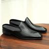 [vip para] pantuflas de verano para hombre talla grande baotou medias pantuflas cuero tallado sandalias de negocios