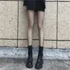 Mismo estilo de influencer calcetines de red de seda negra calcetines negros pantimedias para mujer medias JK calcetines de red pequeños de seda oscura antienganche
