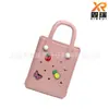 Bolso de Agujeros para Niños Moldeado por Inyección de EVA Bolso de Mano para Mujer Bolso de Hombro Bolso para Vacaciones de Verano en la Playa