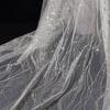Spot Água Ondulação Pó Paetês Malha Casamento Vestido de Noiva Toalha de Mesa Vestido Brinquedo Pó de Paetês Tecido de Malha de Lantejoulas Novo