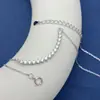 Collar con Cara Sonriente de Plata de Ley S925 Transfronterizo, Diseño Simple y Personalizado, Estilo de Moda, Gama Alta, Lujo Ligero, Regalo Femenino