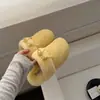 Henan Sangpo Nuevas Pantuflas Lazo Ante Lana Pantuflas 90279
