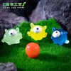 Figuritas de monstruos en miniatura, adorables, que brillan en la oscuridad y con un solo ojo - Accesorios decorativos DIY, perfectos para paisajes en miniatura, escritorios o interiores de automóviles