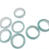 Anillo de Banda de Hielo Dulong Jade Natural Transfronterizo al por Mayor, Anillo de Jade Dulong Jade para Mujer