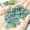 Jade Grado A Forma de Rosquilla Anillo de Paz Cuentas Pendientes Hechos a Mano Accesorios para Anillos de Jade Joyería Cuentas Sueltas de Jade