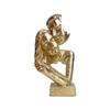 Máscara Facial Humana Abstracta Estilo Europeo Personalizada "El Silencio es Oro" Artesanías de Resina Decoración del Hogar Adornos para Escritorio de Oficina