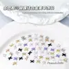 Acessórios de Liga Doce Borboleta para Arte de Unhas Estilo Creme Japonês Prata Tridimensional Requintado Gravata Borboleta Materiais Acessórios para Arte de Unhas