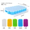 Molde Criativo de Gelo em Formato de Colmeia com 37 Cubos para Geladeira Doméstica, Bandeja de Gelo para Congelamento Rápido de Cubos de Gelo