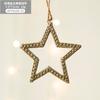 Novas decorações de Natal transfronteiriças Champanhe Asas de resina dourada Pingente Nordic Árvore de Natal pendurada ornamentos