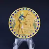 Moneda Conmemorativa del Dios Horus del Antiguo Egipto, Medalla Conmemorativa UV con Relieve Doble Cara, Insignia Metálica de Pirámide y Faraón
