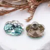 K9 Transparente Sin Base Brillante 8*12 Huevo de Paloma Bola de Diamante Apilable Acabado de Pedrería Decoraciones de Uñas Portátiles de Lujo Ligero
