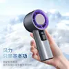 Ventilador de Refrigeração Portátil Sem Lâminas Transfronteiriço com Ventilador de Turbina de Alta Velocidade de 100 Velocidades, Ventilador Pequeno Portátil de Resfriamento por Gelo
