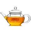 Bule de Chá de Vidro Borossilicato Alto Resistente ao Calor com Infusor Florido Bule de Chá de Vidro Florido de Pequena Capacidade para Uso Doméstico com Infusor