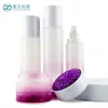 Conjunto de Frascos de Vidro Base Diamante Cosmético em Estoque Frasco com Bomba 110ml Frasco para Creme 45g Sub-Frascos Venda por Atacado