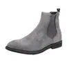 Zapatos de caña alta para hombre, tallas grandes, botas para hombre, talla 38-46, botas Chelsea para hombre, zapatos de piel de ante.