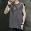 Chaleco para Hombre 2022 Verano Nuevo Estilo Coreano Camiseta sin Mangas Base Deportes Delgado Suelto Chaleco Estudiantil