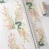Estilo Antiguo Mazo Deco 01 Estampado en Caliente Bambú Hoja de Arce Palabras cero Diario Cinta Washi Lino Fluido Material Liso Pegatinas Decorativas