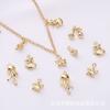 Colgante de Concha y Estrella de Mar Relleno de Oro de 14K Colgante Accesorios con Cuentas Hecho a Mano DIY Collar Aretes Materiales de Joyería