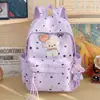 Mochila Bordada Fashion Desenho Céu Estrelado para Alunas do Ensino Médio e Universitárias, Mochila Grande Capacidade Estilo Japonês Fresca e Nova para Meninas