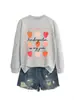 El jardín de infancia es lo mío Estación Independiente de Amazon Wish Sudadera de Otoño Invierno para Mujer con Temperamento Casual