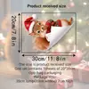 2027 Nuevas Pegatinas Electrostáticas Navideñas Pegatinas de Ventana Removibles Pegatinas de Pared Impermeables Pegatinas Decorativas de Vidrio de Muñeco de Nieve Copo de Nieve