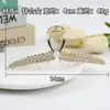Presilha de Cabelo com Espiga de Trigo e Strass para Mulheres, Design Original de Alto Padrão, Estilo Sofisticado, Prendedor Jacaré para Penteados no Topo da Cabeça, Acessório de Cabelo da Moda Atacado