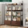 Prateleira Estante em Camadas Gabinete de Exibição para Sala de Estar Prateleira de Armazenamento Prateleira de Armazenamento Multicamadas Estante de Livros de Chão Escritório