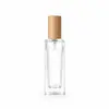 Frasco de Spray de 10 ml Frasco de Vidrio Transparente Cuadrado Redondo Frasco de Perfume Frasco de Muestra con Atomizador Delgado Fondo Grueso