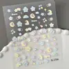 Pegatinas de Arte para Uñas Estrella de los Deseos Transfronterizas 3D Divertidas Estrella Macarrón Luna Pegatinas de Uñas en Relieve DIY Modelo Sl