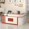 Balcão Curvo Moderno Simples com Cantos Semicirculares, Balcão de Recepção, Recepção da Empresa, Balcão de Caixa de Loja, Balcão de Consulta de Canto