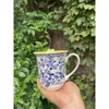 Plato Británico Original de Comercio Exterior Jbs Azul y Blanco de Cerámica con Color Bajo Esmalte Estilo Occidental para Filete, Plato de Cena, Tazón de Postre para Uso Doméstico