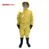 Vestuário de Proteção Química Pesada Meikang para Combate a Incêndio Totalmente Fechado Secundário Leve Peça Única Equipamento de Proteção para Combate a Incêndio Resistente a Ácidos e Alcalis