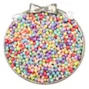 Cuentas Redondas Acrílicas Sólidas de Color 3/4mm Hechas a Mano DIY Cuentas de Mano Pulsera Cuentas Sueltas Accesorios de Joyería Venta al por Mayor