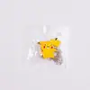 Broche de cadena de peluche de dinosaurio Pikachu tigre acostado panda muñeco de peluche de dibujos animados broche pasador lindo accesorios