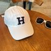 Gorra de béisbol de gran tamaño para cabezas grandes, caras grandes, delgada, letras pequeñas que combinan con todo, estilo coreano.