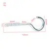 Gancho para Lámpara de Zinc Azul Blanco Chapado en Hierro Signos de Interrogación Gancho Abierto Esquina de 9 Caracteres Tornillo Autorroscante Gancho para Viento Tornillo para Madera Atornillado a Mano diy Joyería