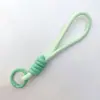 Cordão de Celular com Nós Color Block, Chaveiro Criativo Curto de Corda Trançada Feito à Mão DIY, Corda de Pendurar Anti-Perda Destacável