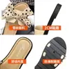 En stock Rápido Cabello Nuevo Llegada Pantuflas de Moño Estilo Coreano para Mujer Ropa Exterior Zapatos de Playa con Flores Sandalias Sandalias Planas de Celebridad de Internet Ins para Mujer